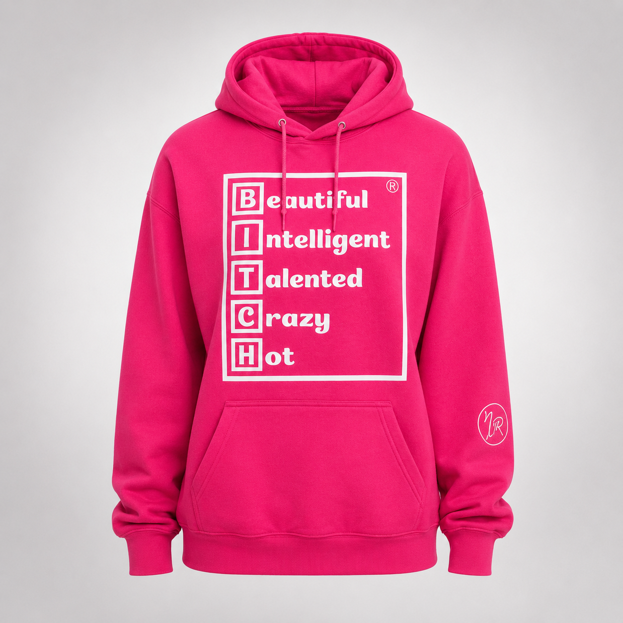 BITCH Hoodie (Pink) - Image 2