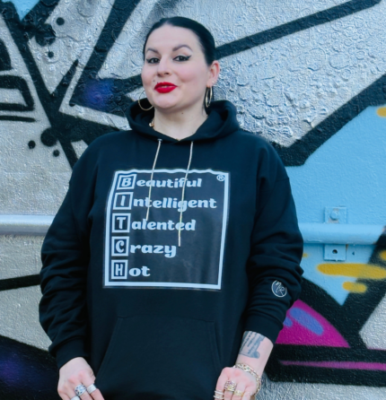 BITCH Hoodie ( Black)