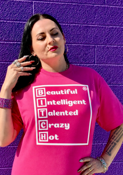 Pink BITCH T-Shirt ( with Pink )