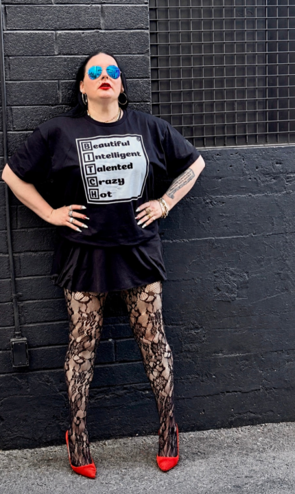 Black BITCH T-Shirt (with White)